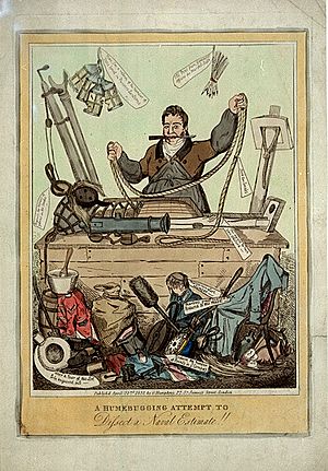 A Humebugging attempt to Dissect a Naval Estimate (caricature) RMG PW3971