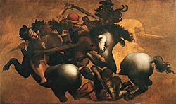 After leonardo da vinci, The Battle of Anghiari (palazzo vecchio, florencel)