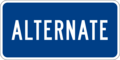 Alternate plate blue