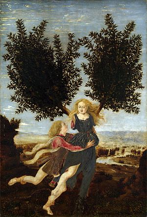 Antonio del Pollaiolo Apollo and Daphne