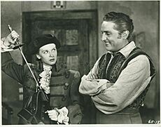 Arturo de Córdova and Lucille Bremer in Adventures of Casanova (1948)