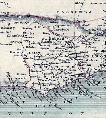 Map of the Ashanti Empire