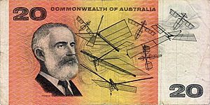 Australian $20 - original series - reverse