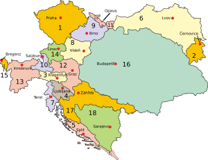 Austria-Hungary map cs