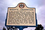 Baileys xroads marker