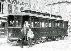 Berlin & Waterloo Street Railway Canadian Block photo