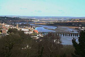 Bideford bridges from Upcott Hill - geograph.org.uk - 867952