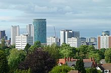 Birmingham Skyline from Edgbaston Cricket Ground crop.jpg