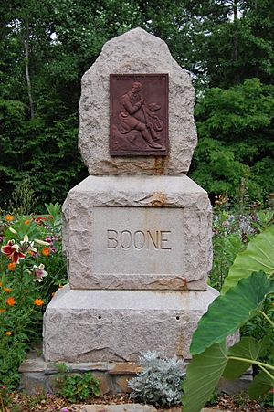 Boone's Cave Park Lexington NC monument