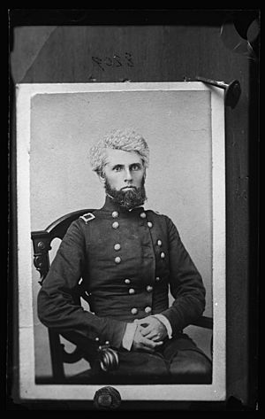 Brigadier General Eleazer A. Paine, Colonel of the 9th Illinois Infantry Regiment, half-length portrait, seated, facing front, in uniform LCCN2017647340.jpg
