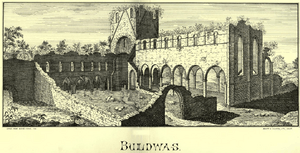 Buildwas Abbey - Walcott after Bucks Antiquities