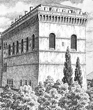 Cappella sistina, aspetto originario, stampa del XIX secolo