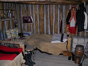Captains' Room at Fort Mandan