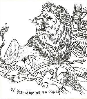 Caricatura Las garras del León