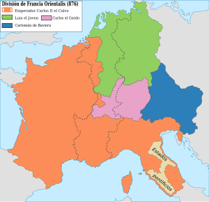 Carolingian empire 876