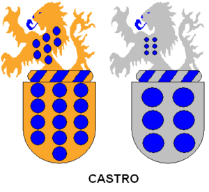 Castro family coat of arms (Portugal)