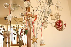 Christmas decorations in a private home, Europe