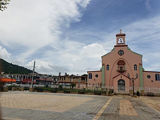 Church in Maunabo barrio-pueblo, Puerto Rico