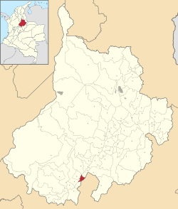 Location of the municipality and town of Guepsa in the Santander  Department of Colombia.