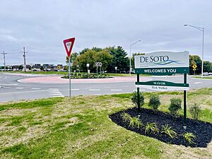 De Soto Welcome Sign, off K-10 Highway