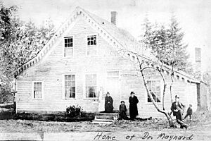 Dr David Swinson Maynard residence, 3045 64th SW, West Seattle, probably between 1860 and 1873 (SEATTLE 1690)