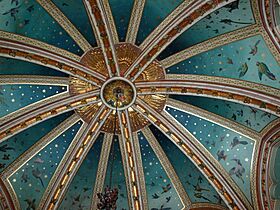 Drawing room ceiling, Castle Coch, Wales.