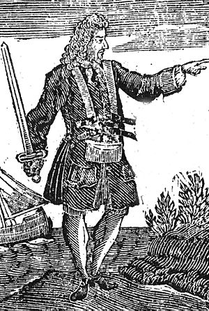 Early 18th century engraving of Charles Vane