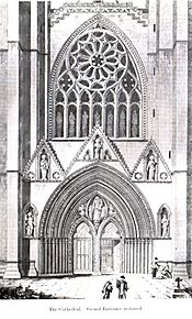 Elgin Cathedral main entrance