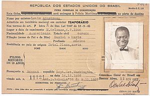 Ficha Consular de Louis Armstrong