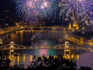 Fireworks in St. Stephen's Day