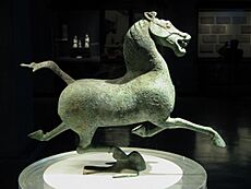 Flying Horse, East Han Dynasty.Bronze. Gansu Provincial Museum