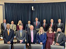 Glenn Youngkin with the Virginia Congressional delegation