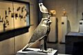 God Horus as a falcon wearing the Double Crown of Egypt. 27th dynasty. State Museum of Egyptian Art, Munich