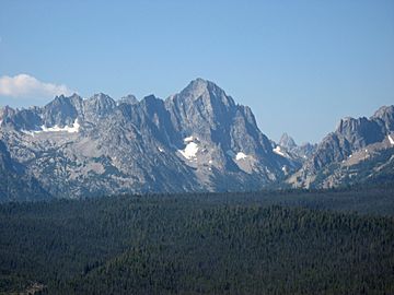 A photo of Horstmann Peak viewed from the northeast