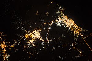 ISS-42 Taif, Mecca and Jeddah at night