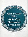 JOHN STUART MILL 1806-1873 philosopher lived here
