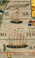 Javanese or Sundanese jong in China Sea, from Miller Atlas of 1519
