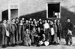 Jewish prisones of KZGesiowka liberated by Polish Soldiers of Home Army Warsaw1944