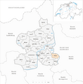 Karte Gemeinde Mülligen 2010