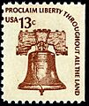 Liberty bell 13c 1975 issue