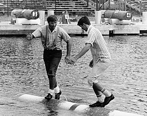 Lumberjack World Championship Hayward Wisconsin Logrolling