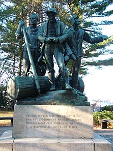 Lumbermans Monument Statue