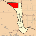 Map highlighting Belleview Precinct, Calhoun County, Illinois