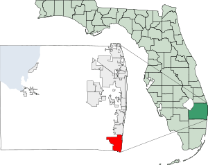 Location in Palm Beach County, Florida