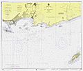 Mapa de la Bahía de Ponce, Puerto Rico, por NOAA, US Dept of Commerce, Jun 1975 (DP12)