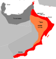 Maskat & Oman map