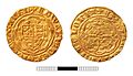 Medieval coin, Quarter noble of Edward III (FindID 801625)