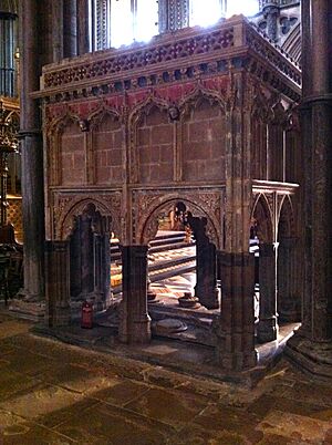 Memorial to Bishop Hotham in Ely Cathedral