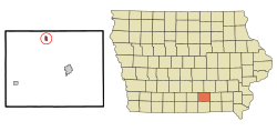 Location of Lovilia, Iowa