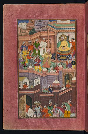 Muḥammad Ḥusaym Mīrzā, a relative of Babur, in spite of his treachery, is being released and send to Khurāsān